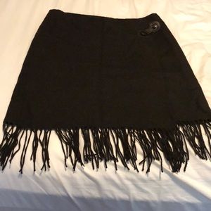 David N Wool Cocoa Skirt